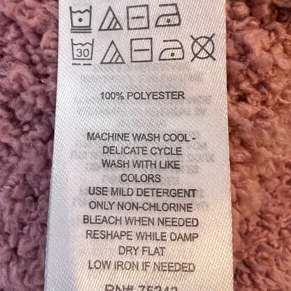 Cupcakes and Cashmere Sweater Soft Cozy V neck sweater sz XL pink dusty rose - Picture 4 of 6